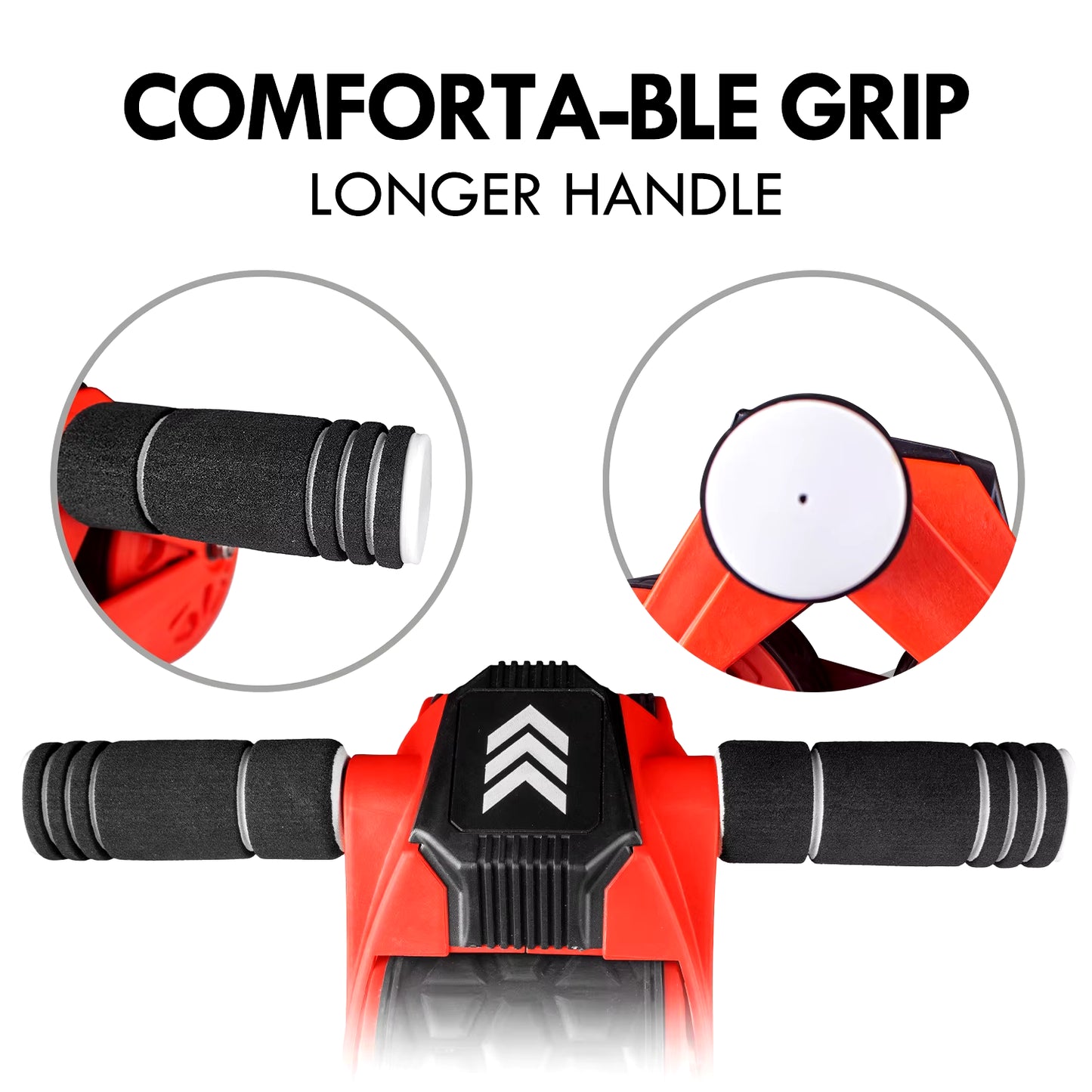 Ab Wheel Roller Automatic Rebound with Knee Pad Mat,Core Muscle Ab Trainer with Intelligent Display, Ab Workout Equ