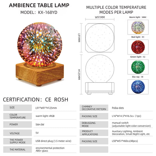 New LED 3D Dot Nightlight