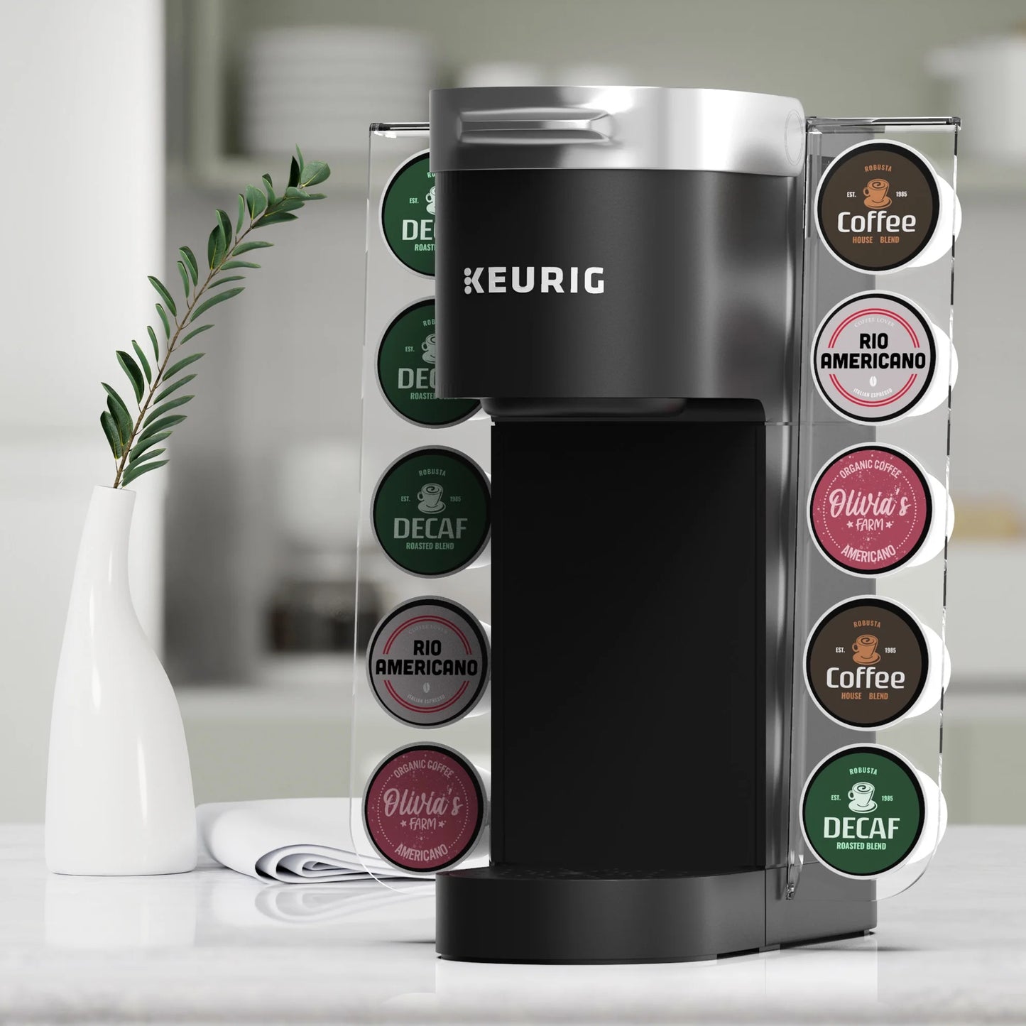 K Cup Organizer 10 Pod Space Saving Acrylic
