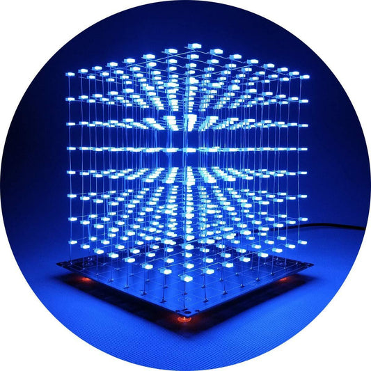 Icubesmart 3D Led Cube Light DIY Kit with 3D Animation 