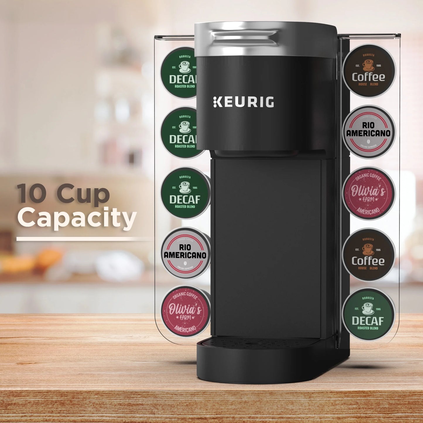 K Cup Organizer 10 Pod Space Saving Acrylic