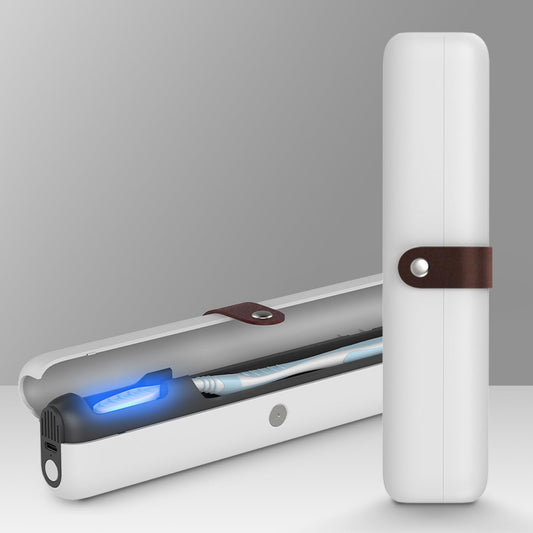 UV-C Toothbrush Cleaner Case, Portable UV Toothbrush Cover, Holder, and Travel Toothbrush Case